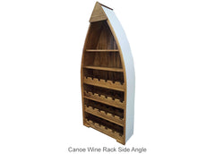 Canoe Wine Rack Side Angle
