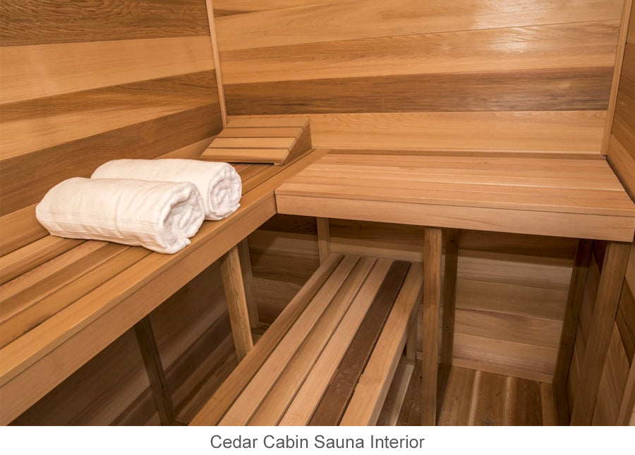 Cedar Cabin Sauna interior