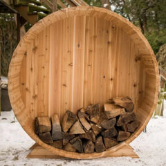Cedar Barrel Wood Storage perfect with sauna