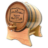 Celtic Plate Personalized Oak Barrel