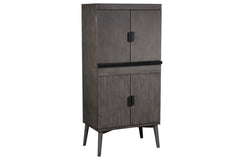 Collins Bar Cabinet with Doors Closed