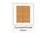Concealed Double Doors