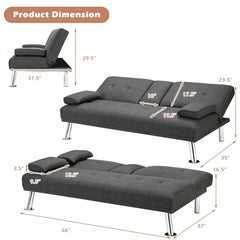 Convertible Folding Futon Sofa Bed Dimensions
