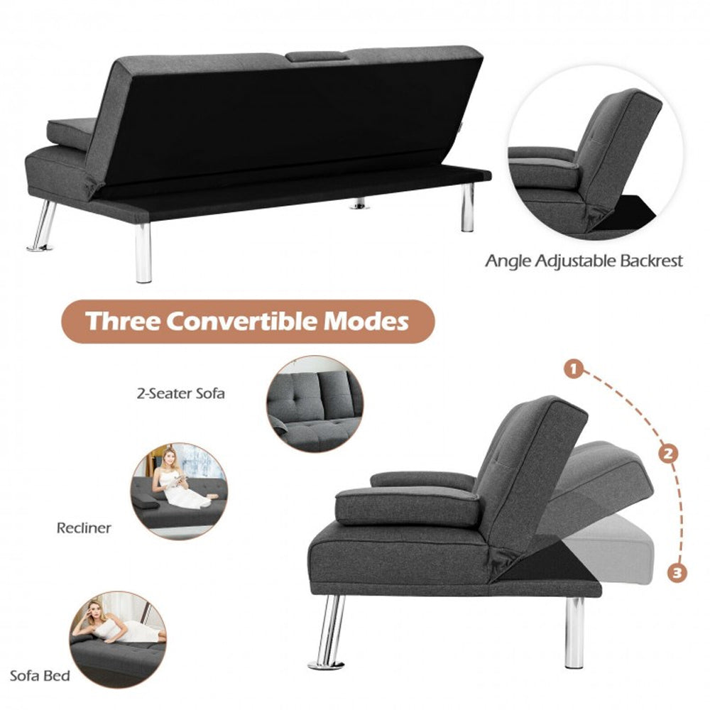 Convertible Folding Futon Sofa Bed Three Convertible Modes