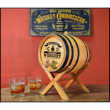 copper pot whiskey mini barrel