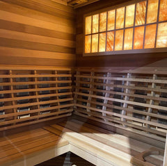 Infra-Core Premium Dual Cedar Front Sauna Interior