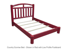 Country Sunrise Bed frame for cabin