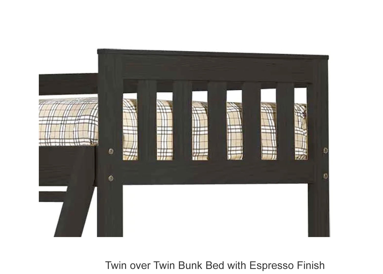 Dakota Quick Ship Bunk Bed Twin over Twin - Espresso