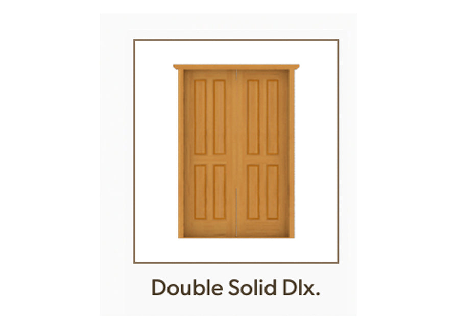 Double Solid Deluxe Doors