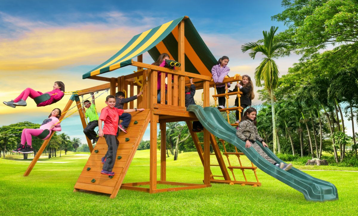 Dream outdoor playground swing set Canada kids jungle gym