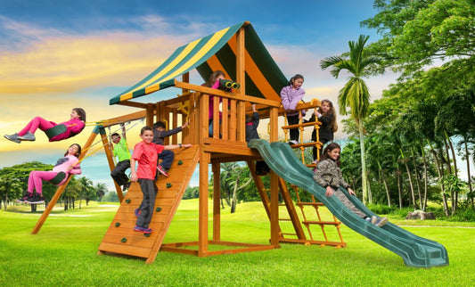 Dream outdoor playground swing set Canada kids jungle gym