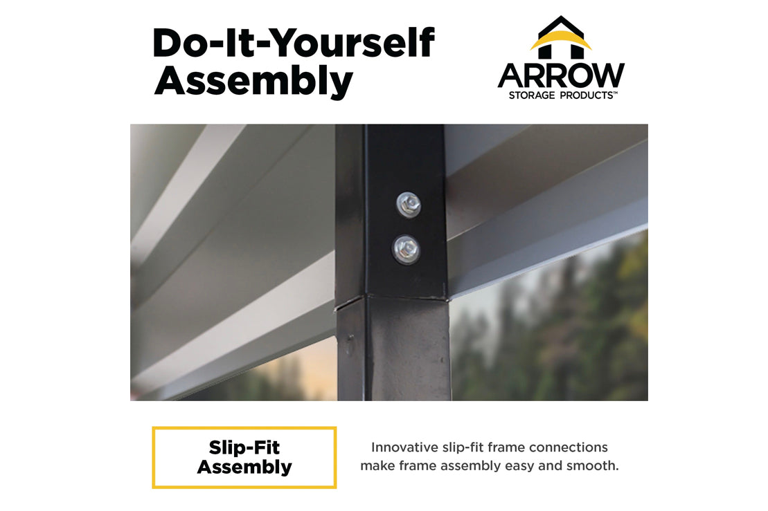Arrow Steel Carport Easy to Assemble