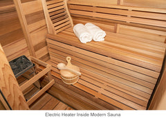 Pure Cube Indoor Clear Cedar Sauna - Small