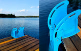 Sky Blue Folding Dock Ladder
