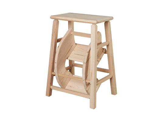 Folding Step Stool with Square Legs Folded