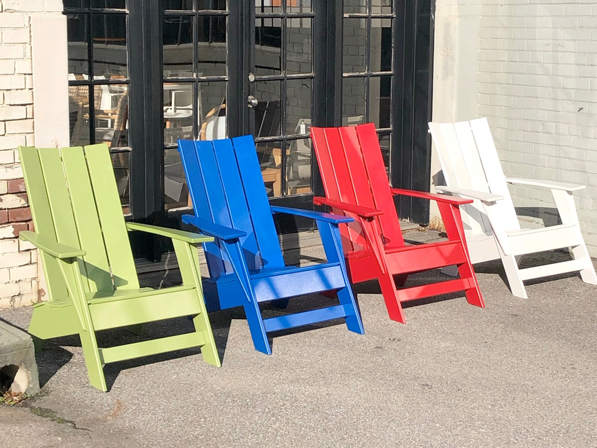 Four Colourful Modern Adirondack Chairs