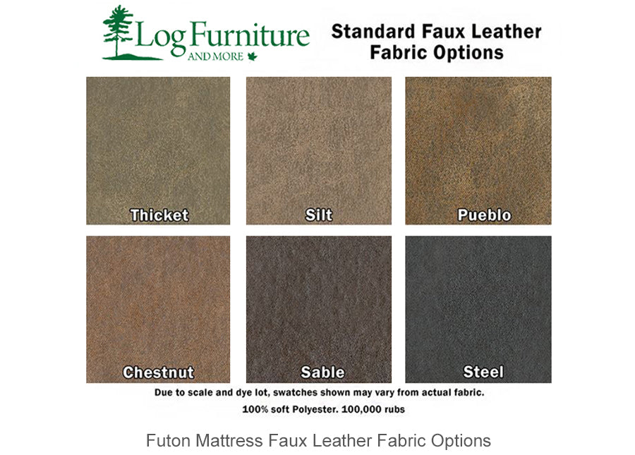 Log Futon with Optional Mattress standard fabric
