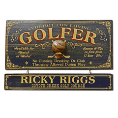 Golfer Sports Sign