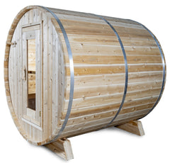 Harmony White Cedar Barrel Sauna 6ft 6in x 6ft 6 in