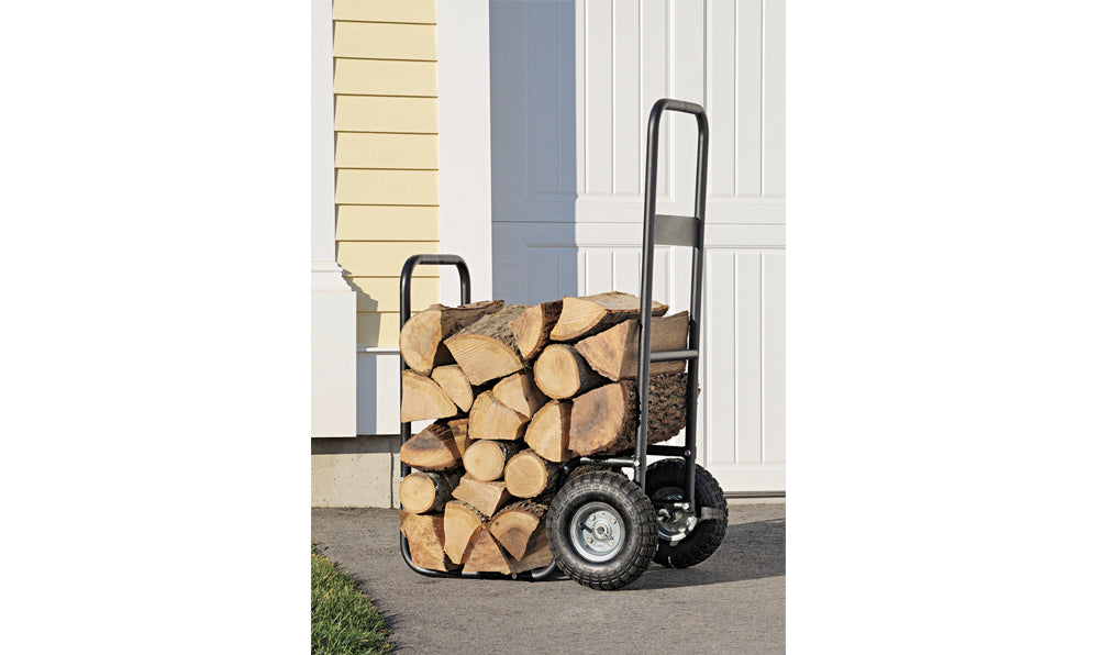 Haul-It Wood Mover Rolling Firewood Cart