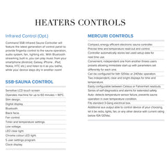 Infra-core Sauna Heater Controls