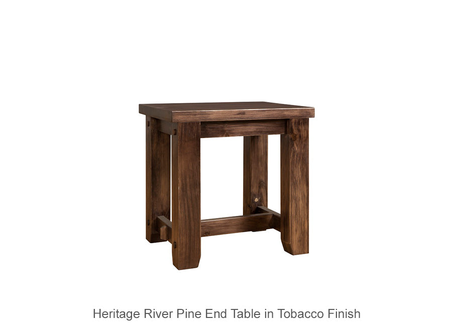 Heritage River Pine End Table