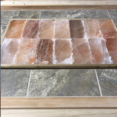 Himalayan Salt Brick and Ceramic Tile Floor