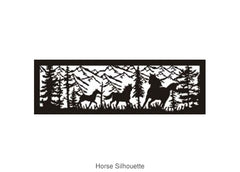 Chalet Log Bed Horse insert