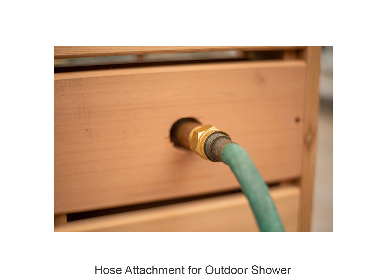 Hose Attachment for Outdoor Shower