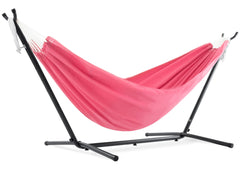 Hot Pink 9ft Polyester Hammock with Stand