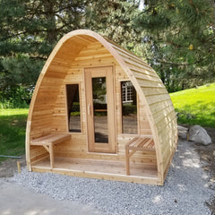 Knotty Cedar Pod Sauna by Log Furniture and More