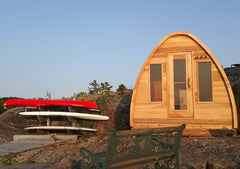 Western Red Cedar Pod Sauna with 2 windows