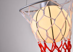Kid's Basketball Ceiling Fixture Close Up