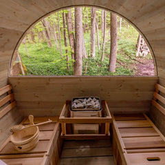 The Meadowood Barrel Sauna - 7' Dia x 8' Long