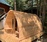 Knotty Red Cedar POD Sauna 8' x 8'