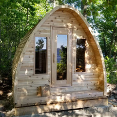 Knotty Red Cedar POD Sauna 8' x 8'