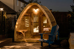 Knotty Red Cedar POD Sauna 8' x 6'