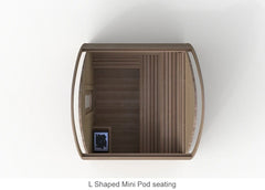 L shaped Mini Pod seating