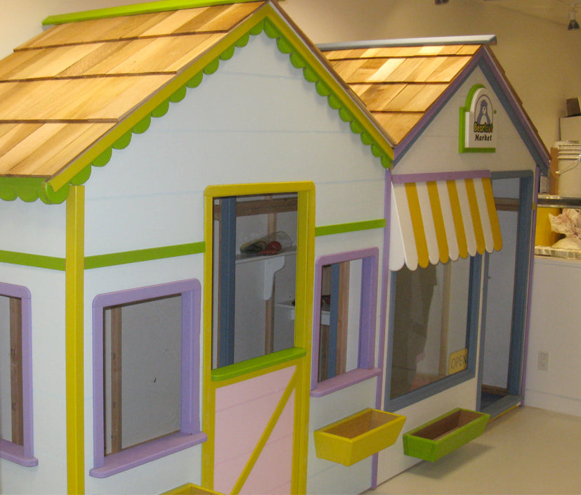 Jordan Cottage Playhouse with Yellow and Green