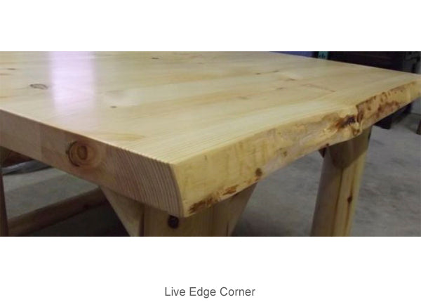 Rocky Valley Dining Room Table live edge option
