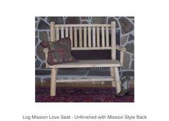 Log Mission Love Seat