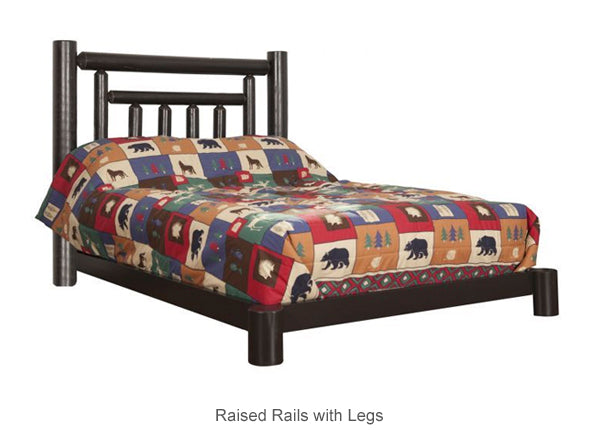 Low Profile Log Bed Frame with optional headboards