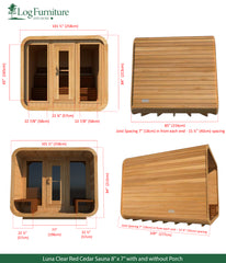 Luna Knotty Cedar Sauna