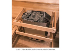Luna clear red cedar sauna electric heater