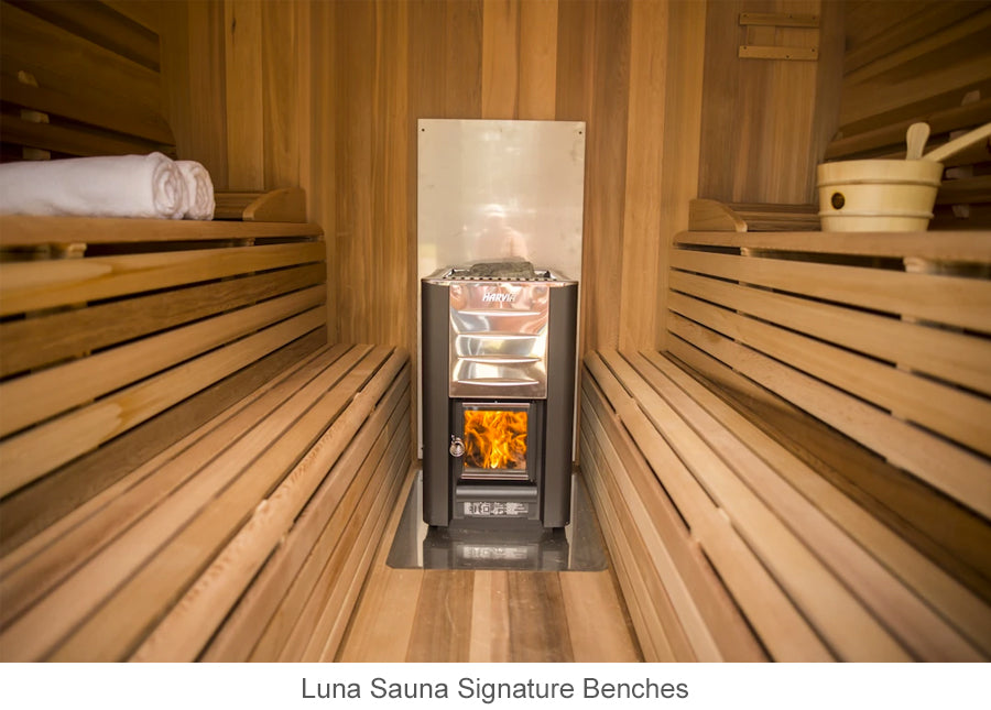 Luna Sauna signature benches