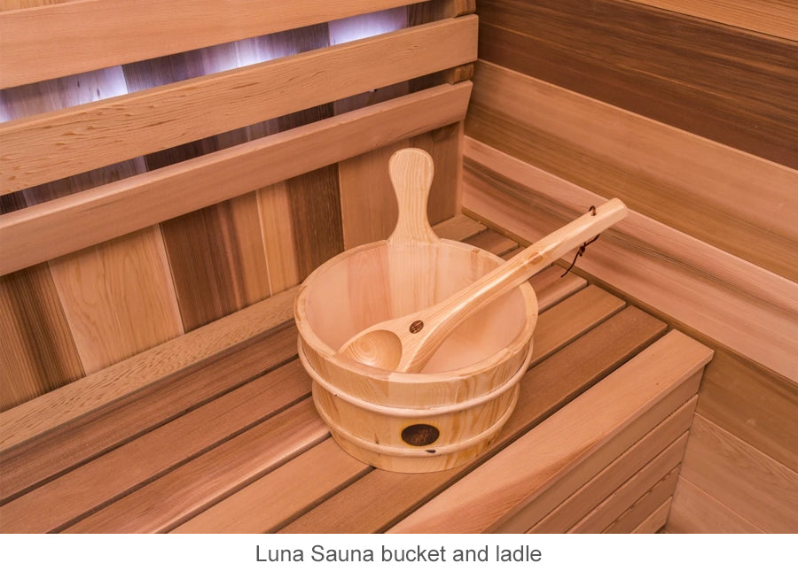 Luna Sauna bucket and ladle