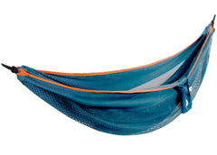 Mesh Polyester Hammock - Double Blue/Orange