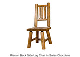 Mission Back Side Log Chair in Swiss Chocolate