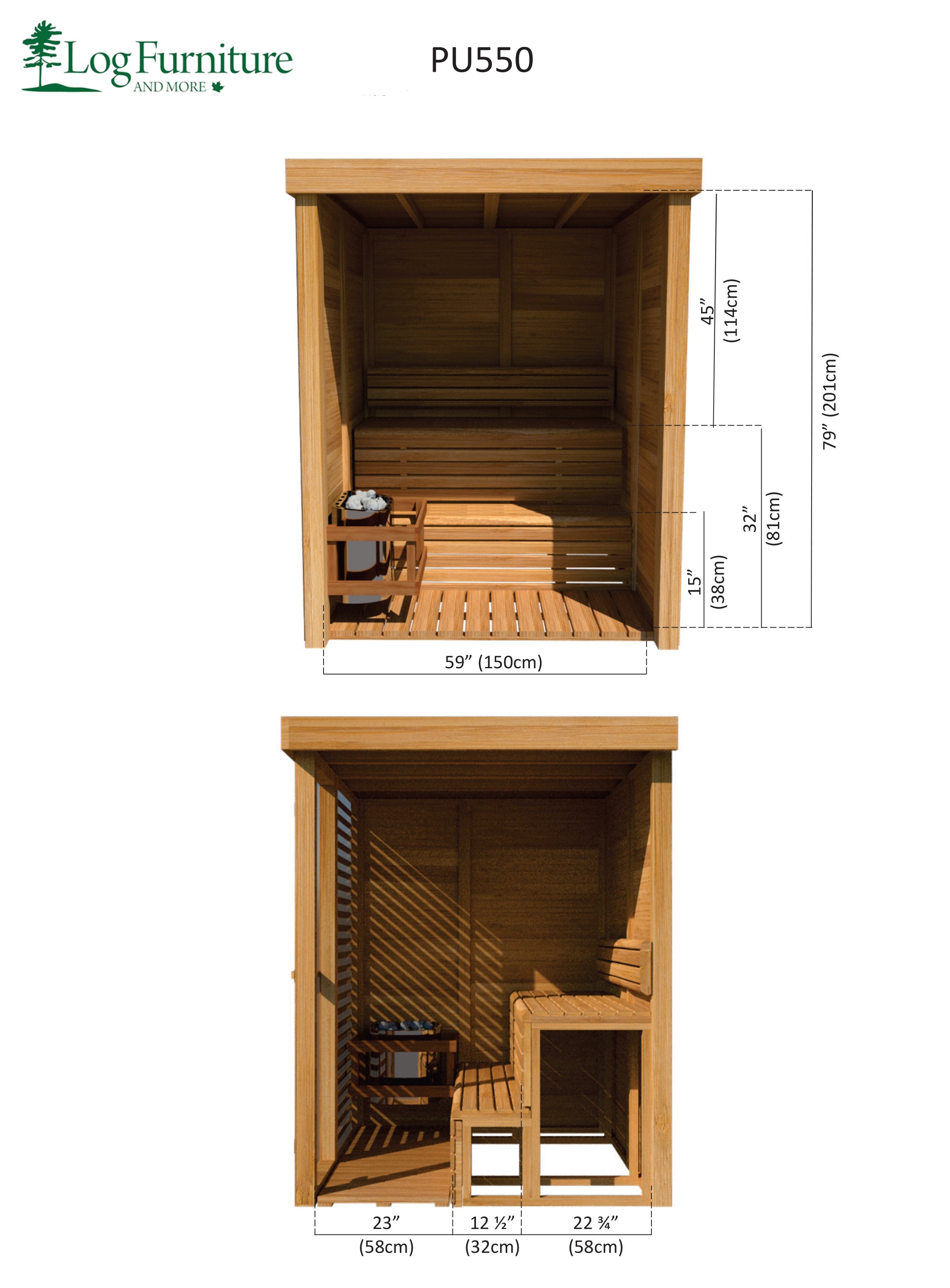 Modern Box Indoor Sauna Dimensions 1/2
