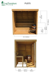 Modern Box Large Indoor Sauna Dimensions 1/2